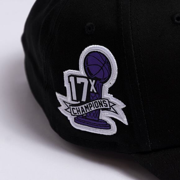Kšiltovka New Era 9FORTY NBA Side Patch Los Angeles Lakers Black / Purple