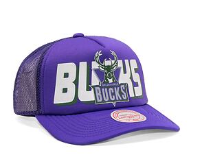 Kšiltovka Mitchell & Ness NBA Billboard Trucker Snapback Hwc Milwaukee Bucks Purple