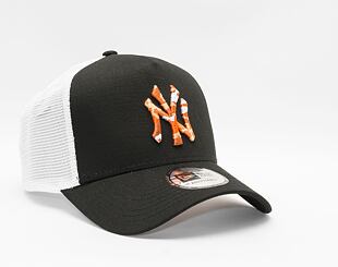 Kšiltovka New Era 9FORTY A-Frame Trucker MLB Seasonal Infill Trucker New York Yankees Black / Orange