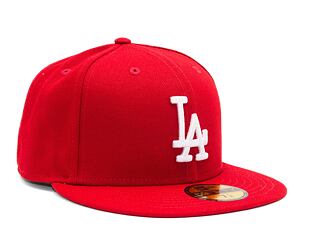 Kšiltovka New Era 59FIFTY MLB Basic Los Angeles Dodgers - Scarlet / White