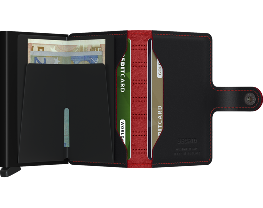 Peněženka Miniwallet Secrid Fuel Black-Red