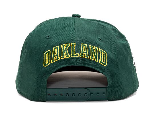 Kšiltovka New Era 9FIFTY MLB Side Patch Script Oakland Athletics Dark Green / Olive
