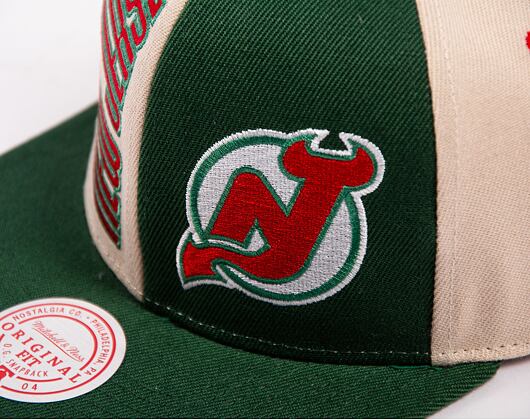 Kšiltovka Mitchell & Ness NHL Pop Panel Snapback New Jersey Devils Off White