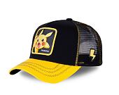 Kšiltovka Capslab Trucker - Pokémon - Pikachu - Black / Yellow