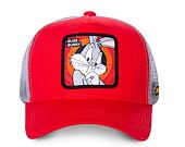 Kšiltovka Capslab Trucker - Looney Tunes - Bugs Bunny - Red/ Grey