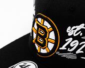 Kšiltovka Adam Wave Custom NHL Boston Bruins v.2 Captain Black - "Art Pieces"