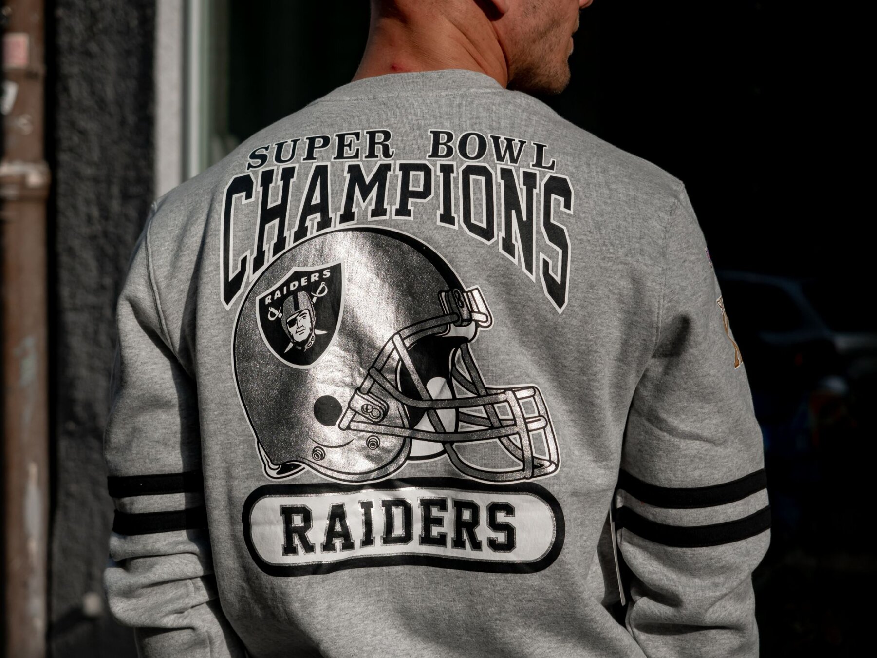 Las Vegas Raiders Mitchell & Ness All Over Print Crew