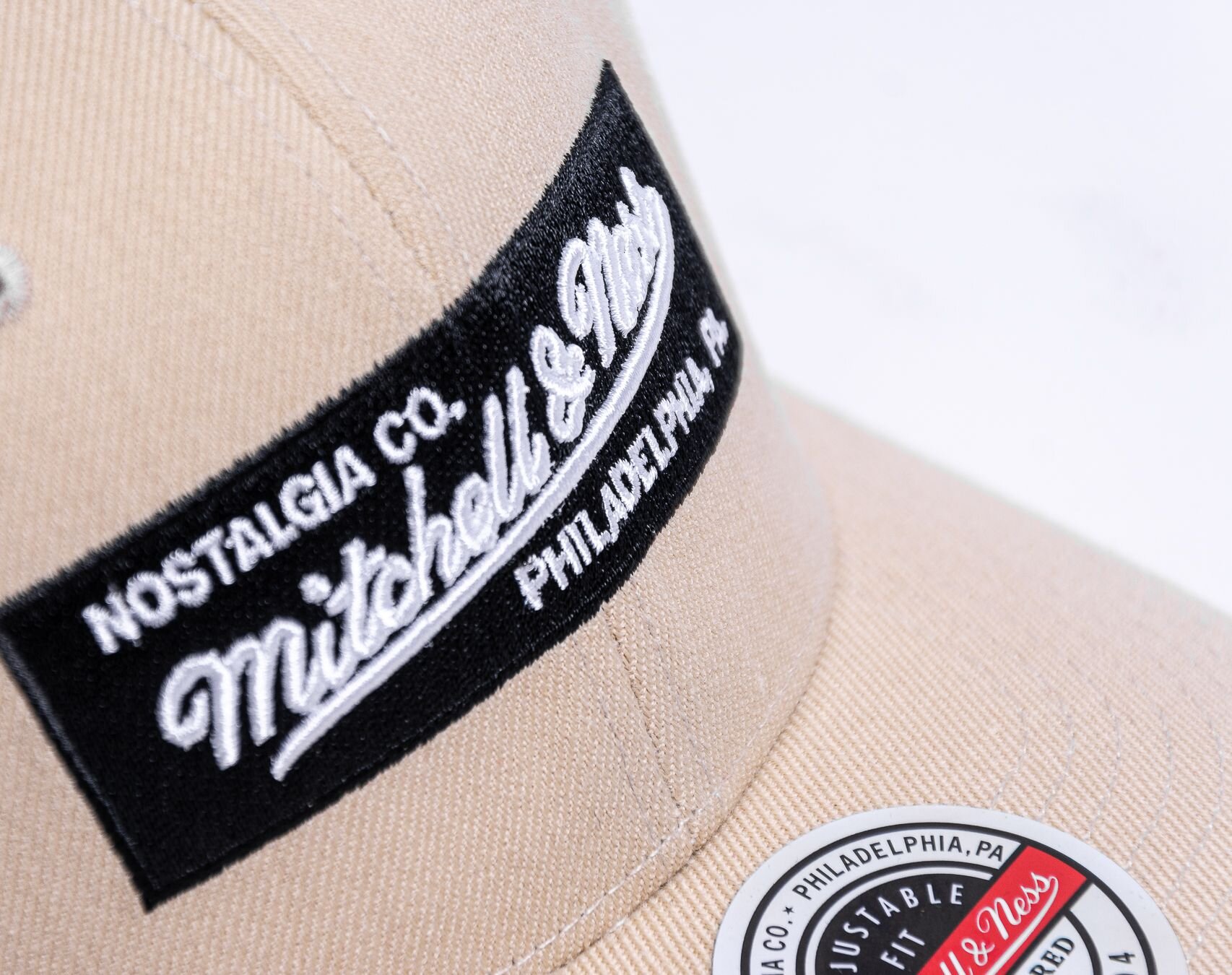 mitchell and ness khaki snapback