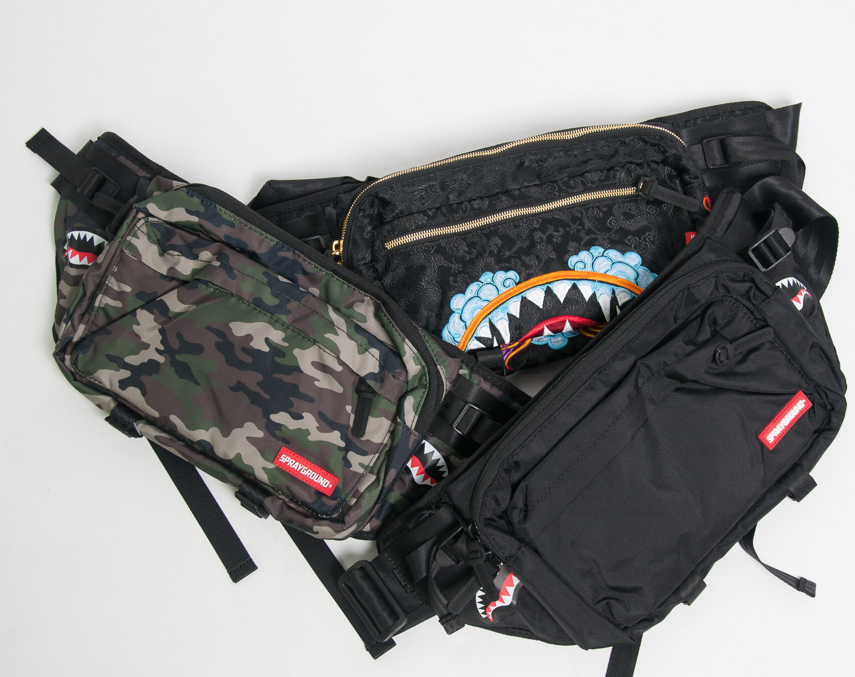 Sprayground dragon shark crossbody sale