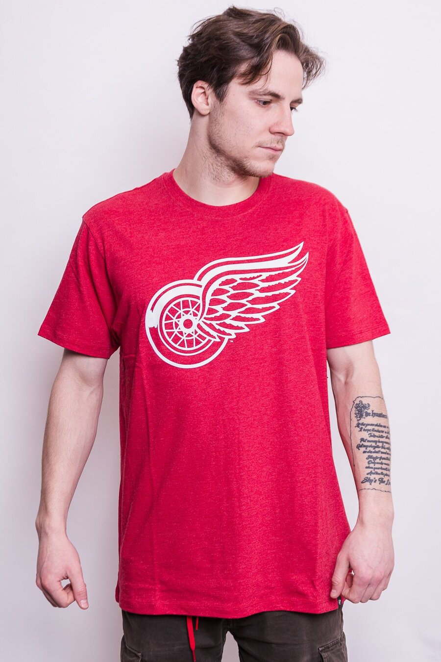 Detroit Red Wings Men's 47 Brand Forward For The Active Fan Black Tshirt