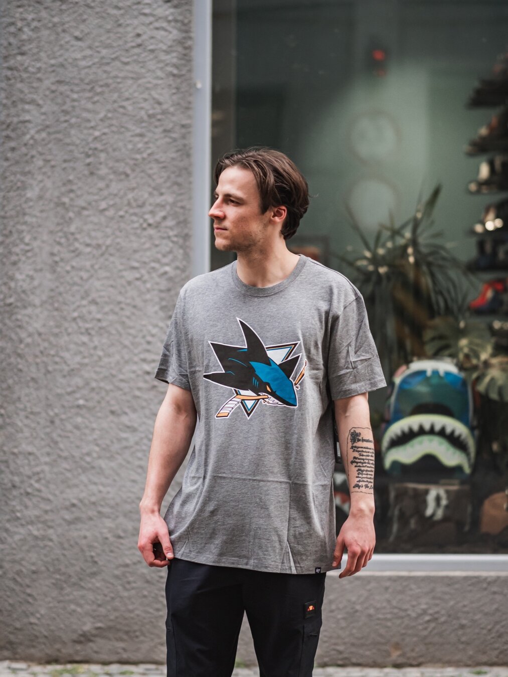 47 Brand NHL San Jose Sharks t-shirt in black