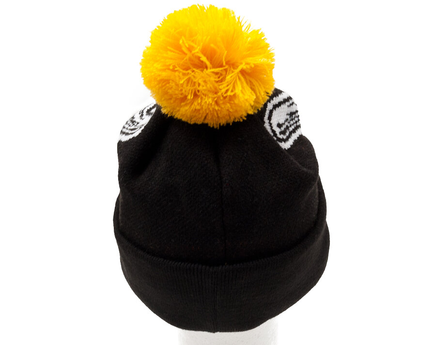 New Era MLB Pittsburgh Pirates Beanie Black Gold Woven Biggie Knit Hat