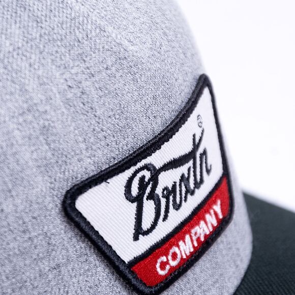 Kšiltovka Brixton Linwood C Netplus MP Snapback - Heather Grey/Black