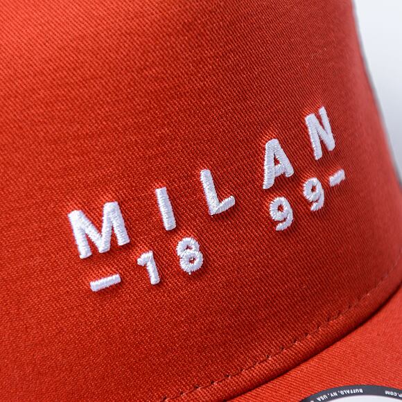 Kšiltovka New Era - 9FORTY Trucker Seasonal Wordmark Trucker - AC Milan - Rust