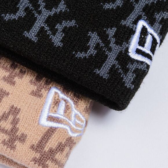 Kulich New Era - Jacquard Skull Beanie - LA Dodgers - Beige