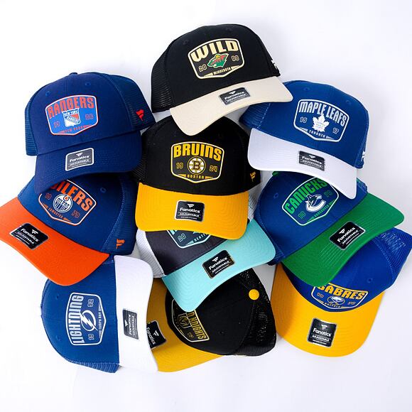 Kšiltovka Fanatics - Buffalo Sabres - A/CAP Structured Adjustable Meshback - Deep Royal/Yellow Gold