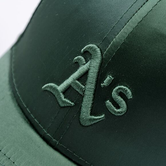 Dámská Kšiltovka New Era - MLB Satin 9FORTY - Oakland Athletics - Dark Green