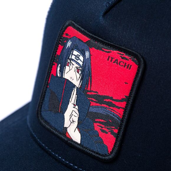 Kšiltovka Capslab Naruto Trucker - Itachi - Charcoal / Red