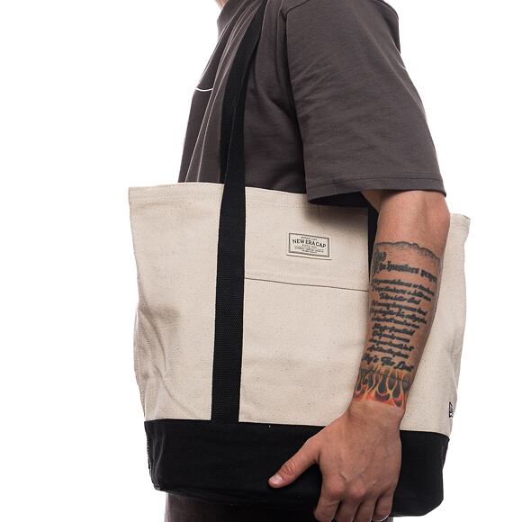 Taška New Era - Premium Tote Bag - Off White / Black