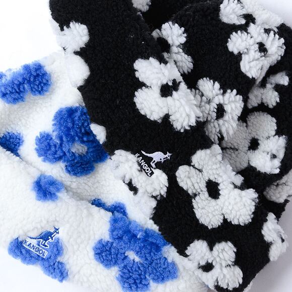 Kulich Kangol - Floral Fleece Beanie - Black/White