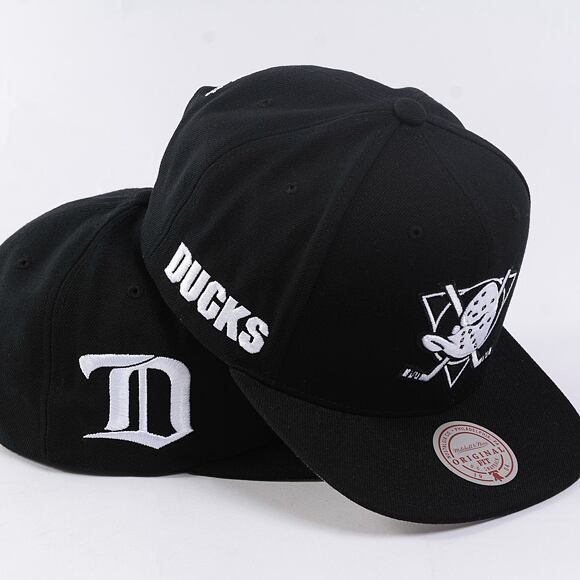 Kšiltovka Mitchell & Ness - Evergreen Black White Snapback Vntg - Detroit Red Wings - Black