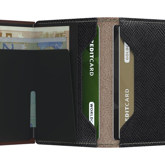 Peněženka Secrid Slimwallet Saffiano Brown