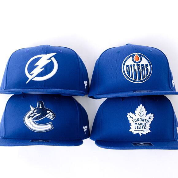 Kšiltovka Fanatics - Vancouver Canucks - A/CAP Str Mid Crn Adj Sqv Sbk - Blue Cobalt