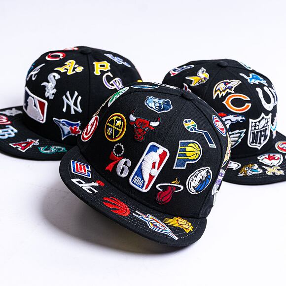 Kšiltovka New Era 59FIFTY NBA All Over Patch 5 NBA Black