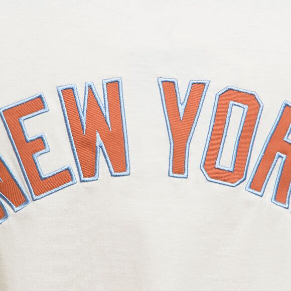 Triko New Era MLB World Series Back Print Oversized Tee New York Yankees - Off White / Terracotta