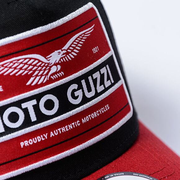 Kšiltovka New Era - 9FORTY Trucker Graphic Patch - Moto Guzzi - Scarlet