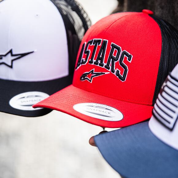 Kšiltovka Alpinestars - Dunker Trucker - Red/Black