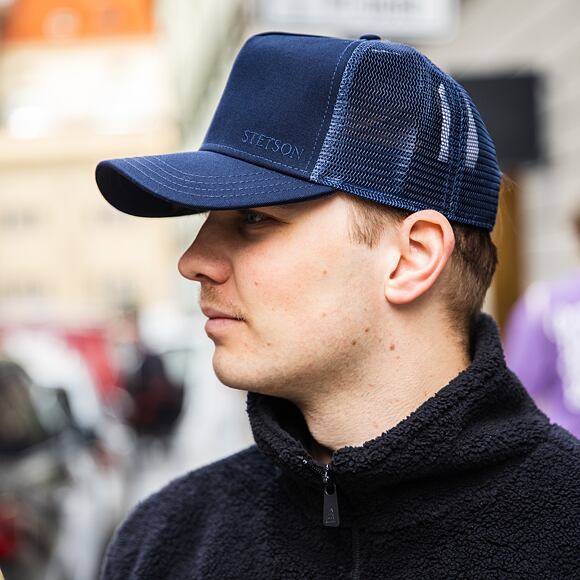 Kšiltovka Stetson Trucker Cap Cotton Navy/Gunmetal