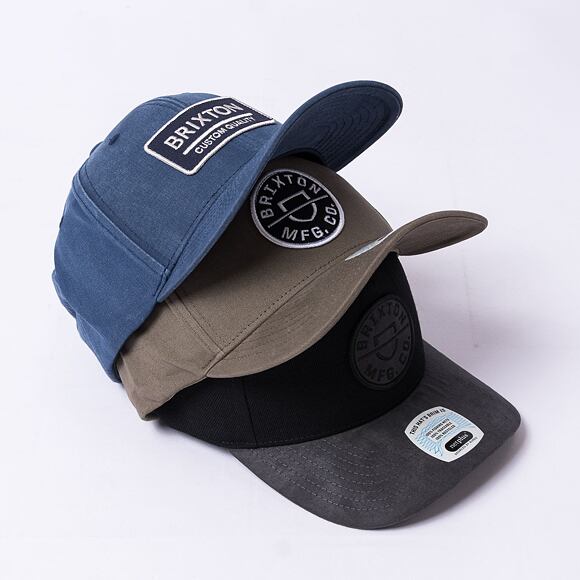 Kšiltovka Brixton Crest C MP Snapback - Cinder Grey