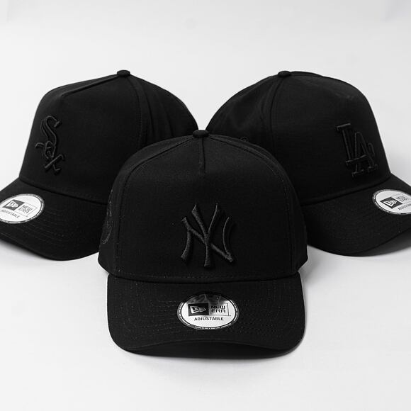 Kšiltovka New Era - 9FORTY A-Frame Monochrome - NY Yankees - Black