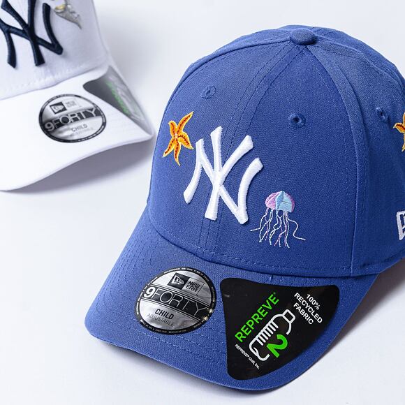 Dětská Kšiltovka New Era - 9FORTY Vacation Icons - NY Yankees - Calm Blue