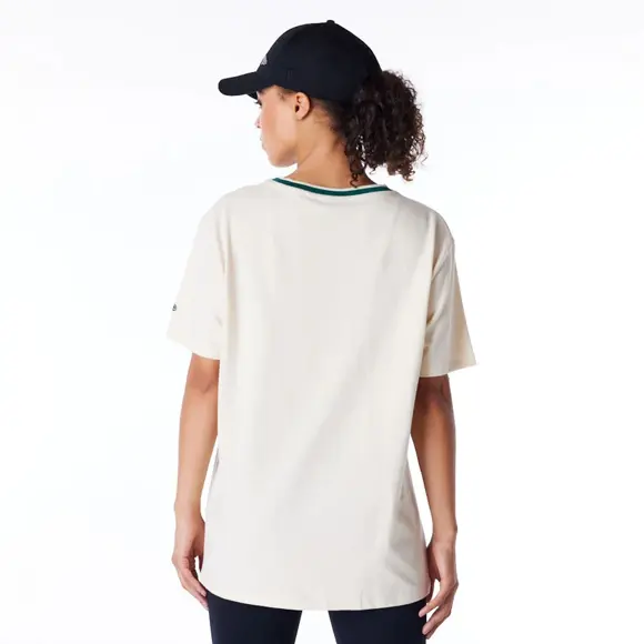 Dámské triko New Era - Graphic Tee - NY Yankees - Beige / Navy