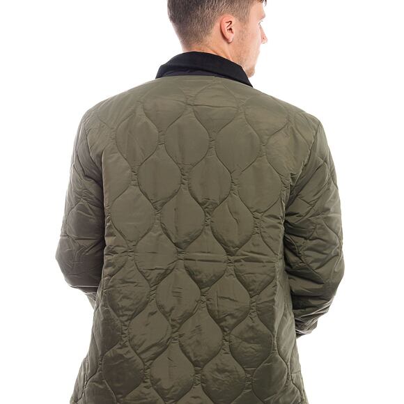 Bunda New Era - Quilted Coaches Jacket - New Olive / White