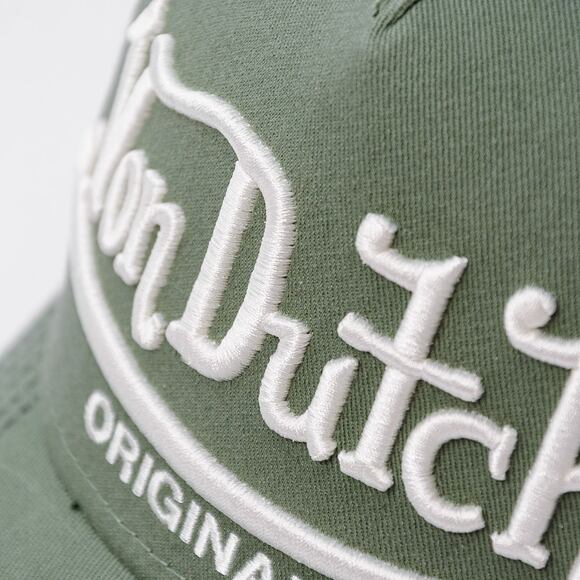 Kšiltovka Von Dutch - Trucker Riverside - Cotton Twill Green