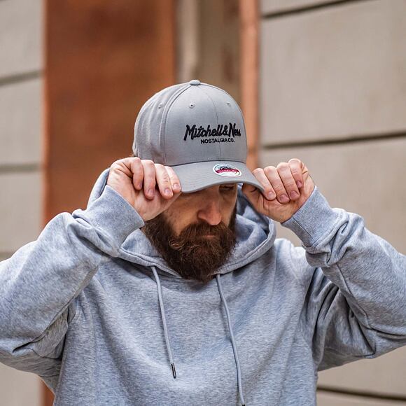 Kšiltovka Mitchell & Ness Pinscript Redline Snapback Branded Charcoal