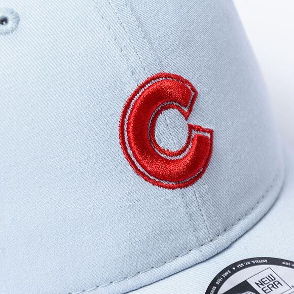 Kšiltovka New Era - 9FORTY Summer Washed - Chicago Cubs - Pastel Blue / Scarlet