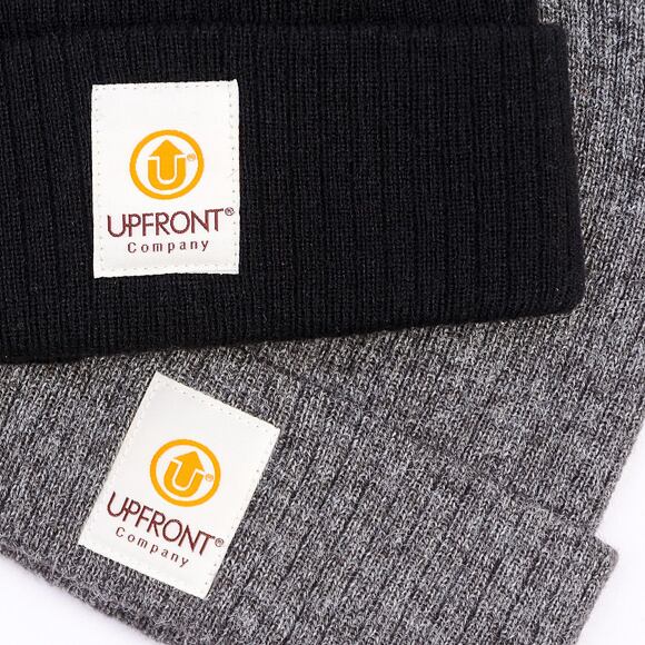 Kulich Upfront Stranded Beanie Dark Grey Melange