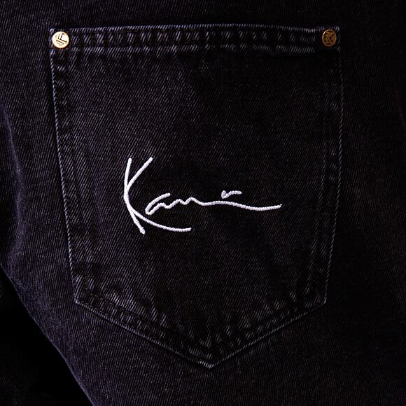 Džíny Karl Kani Small Signature Baggy Five Pocket Denim vintage black