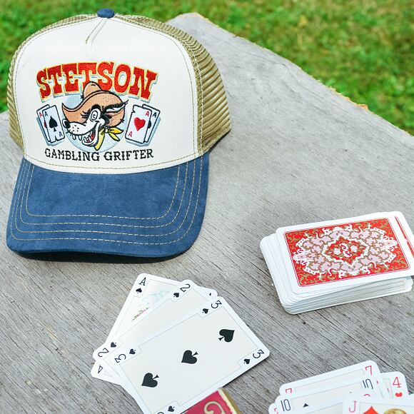 Kšiltovka Stetson Trucker Cap Gambling Grifter Beige / Navy