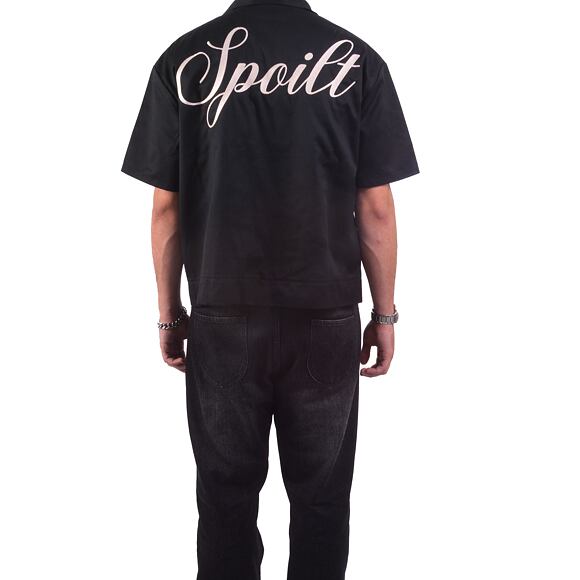 Košile Spoilt Clo. Workwear Shirt Black/ Bone White