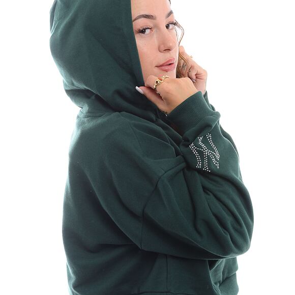 Dámská Mikina New Era - Diamante Hoody - NY Yankees - Dark Green