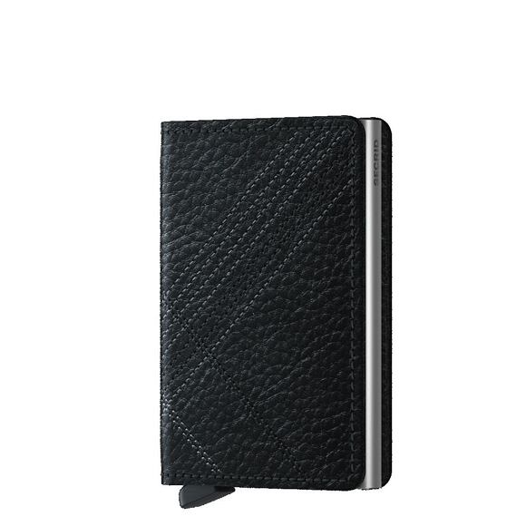 Peněženka Secrid Slimwallet Stitched Linea Black