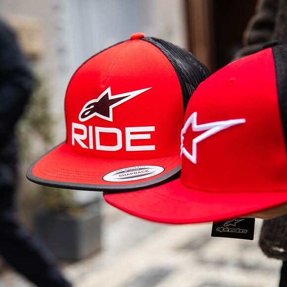 Kšiltovka Alpinestars - Ride 4.0 - Red/Black/White