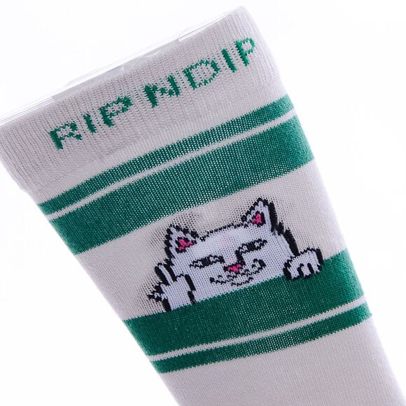 Ponožky Rip N Dip - Peeking Nermal Socks (Grey/Green)