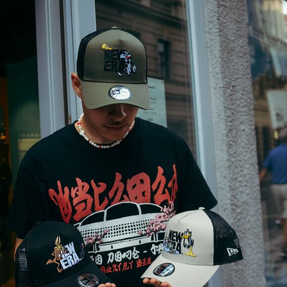 New Era x Alpha Industries Buffalo Bills Black A-Frame 9FORTY