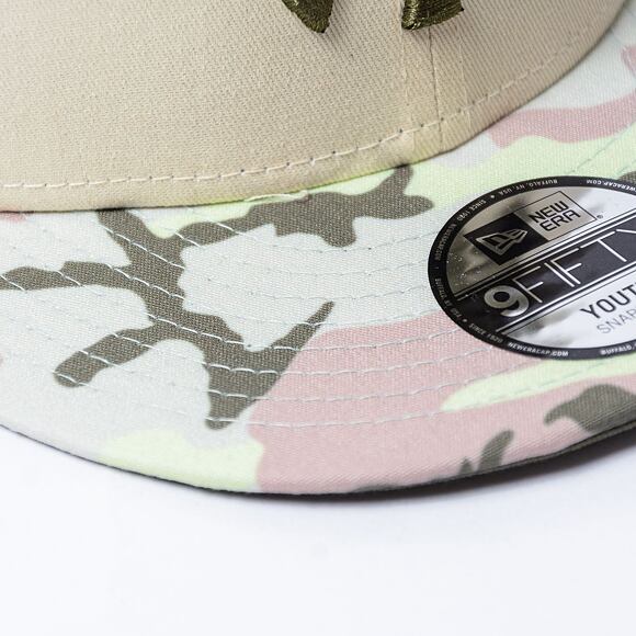 Dětská Kšiltovka New Era - 9FIFTY Contrast - NY Yankees - Beige / New Olive